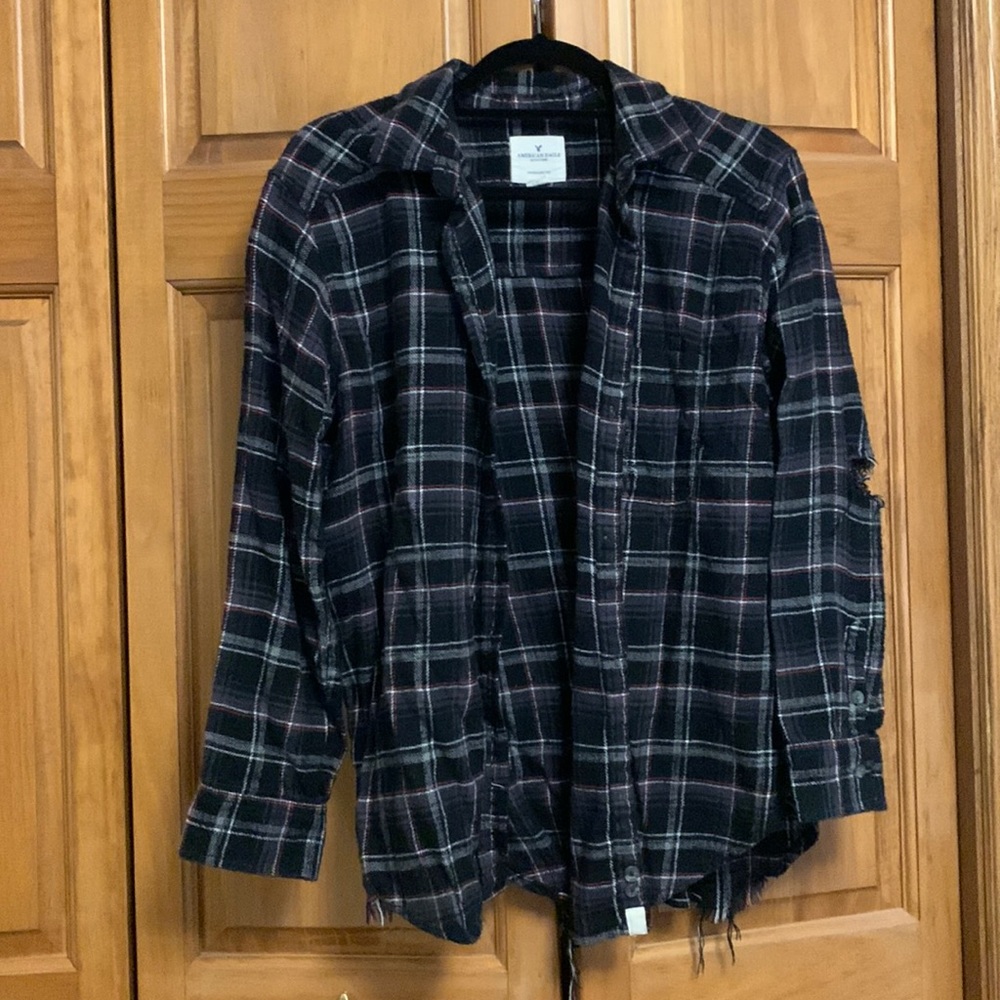 American eagle flannel top